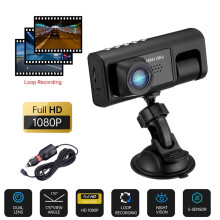 2X Bil DVR HD 1080P 3-Lins Inuti Fordon Dash CamTre-Vägs Kamera DVRs Recorder Video Registrator Dashcam Videokamera