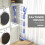 Foldable Clothes Drying Rack 5 Tier One Click System Blue Silver 8