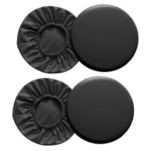 4 Pcs Bar Stool Covers Round Bar Stool Covers Soft Stool Cushion Washable Slipcovers Fit for Dia 11-14 Inch Bar Chair