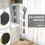 Foldable Clothes Drying Rack 5 Tier One Click System Grey Silver 8