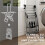Stainless Steel Foldable Drying Rack with Adjustable Wings Shoe Holder Silver 8