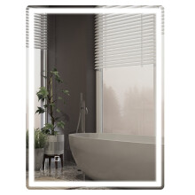 Miroir de salle de bain LED avec fonction antibuée et fermeture douce