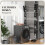 Foldable Clothes Drying Rack 5 Tier One Click System Black Silver 8
