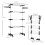 Foldable Clothes Drying Rack 5 Tier One Click System Black Silver 5