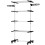 Foldable Clothes Drying Rack 5 Tier One Click System Black Silver 2
