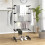 Foldable Clothes Drying Rack 5 Tier One Click System Black Silver 3