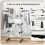 Foldable Clothes Drying Rack 5 Tier One Click System Black Silver 7
