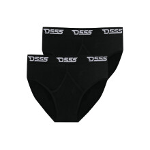 (6XL, Black) Duke Mens D555 Thompson Cotton Kingsize Briefs (Pack of 2)