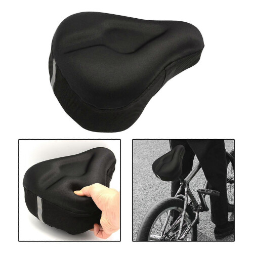 Comfortable Wide Bike Saddle - Seat is Thickened, Widened, High Padded, 2