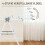 Foldable Clothes Drying Rack 2 Tier with Adjustable Wings White 7