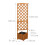 Wooden Trellis Planter Box, 180 cm, Orange 4
