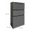 Weatherproof Metal Parcel Box, Dark Gray, Lockable 4