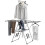 Stainless Steel Foldable Drying Rack with Adjustable Wings Shoe Holder Silver 2
