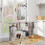 Stainless Steel Foldable Drying Rack with Adjustable Wings Shoe Holder Silver 3
