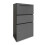 Weatherproof Metal Parcel Box, Dark Gray, Lockable 2