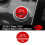 Car Interior Engine One Start Stop Key Button Sticker for - C E GLC-Class W206 W214 X254 2022-2024 Red 3