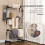 Foldable Clothes Drying Rack 4 Tier with Wheels Black 8