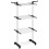 Foldable Clothes Drying Rack 4 Tier with Wheels Black 2