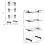 Foldable Clothes Drying Rack 4 Tier with Wheels Black 5