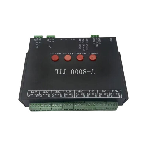 T-8000 TTL Programble LED Pixel Controller DC5V/12-24V for Various LED Strip Lights 2