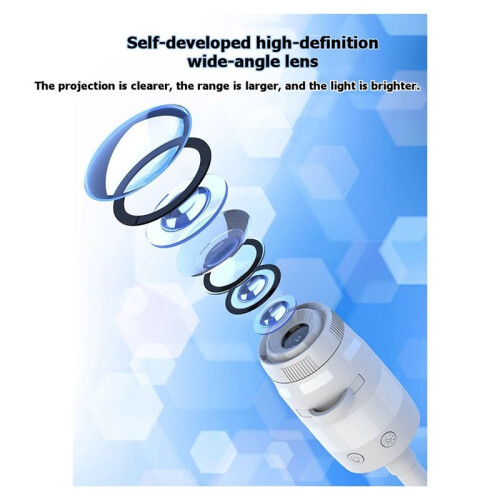 2-in-1 USB Car Ambient Light with Large Range Projection with 13pcs Slides Atmosphere Projection 1