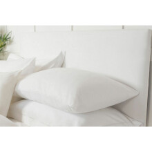 (90cm x 150cm, White) Belledorm Faux Suede Plain Headboard Cover