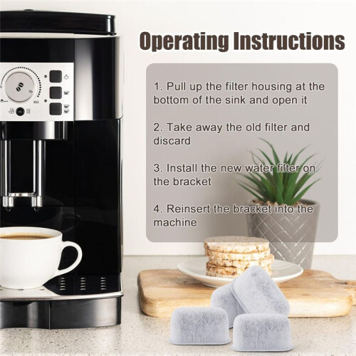 20 Pcs Espresso Machine Filter for ,Super Strong Adsorption Activated Charcoal Coffee Water Filter Replacement 2