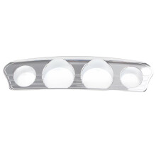 Motorcycle Round-Hole Gauge Cover Trim Frame for Touring Electra Glide Street Glide Ultra 2014-2025 Chrome