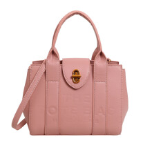 (Pink) Bags for women, simple new leather original color large, medium and small tote handbags available for cross-border activities