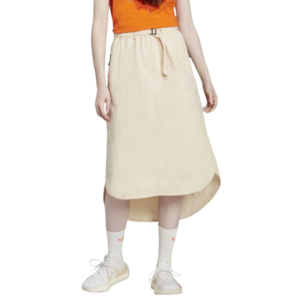Adidas (6 Uk, Sand) Womens/Ladies Logo Midi Skirt