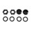 Rear Windshield Glass Strut Hardware Kit Fit for   92-95 Hatchback EG6 CRV Black 1