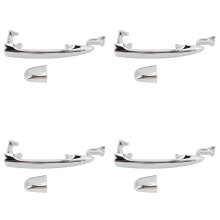 4X Rear Sliding Door Outer Handle Chrome Left Right FIt for Alphard 2003-2008 69230‑58010