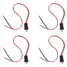 4X 12V Blinkande Dummy Fake Car Alarm Dash Mount LED Light (Röd)