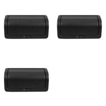 3X Auto Achterbank Console Bekerhouder Montage Inzetstuk Bekerhouder Deksel 88741-1LK3D voor voor QX56 QX80 Zwart