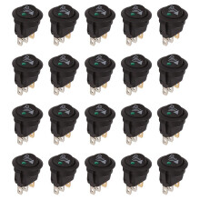 20X Round 3 Pin Rocker / Parking Off Front Rear Walking Sensor