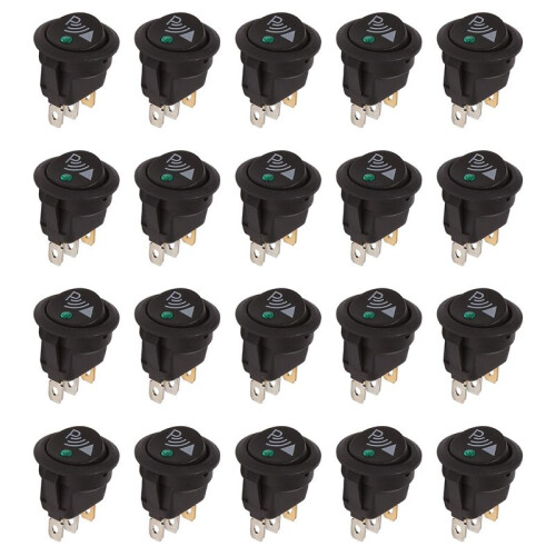 20X Round 3 Pin Rocker / Parking Off  Front Rear Walking Sensor