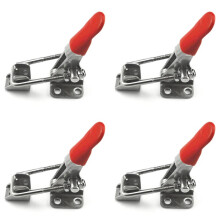 304 Roestvrij Staal Verstelbare Trekgrendel Vergrendelingssluiting Grendel Hendelklem Zware Grendelbouten Klemmen Grendel (4 Stuks)