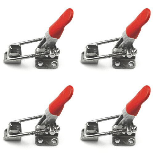 304 Stainless Steel Adjustable Pull  Toggle Locking Clasp  Lever Clamp Heavy Duty Toggle Bolts Clamps Toggle(4PCS)