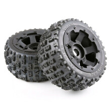 Tyres and Wheel Hub Set for 1/5 Hpi Baja 5B Rc Car Parts- Rear 170X80