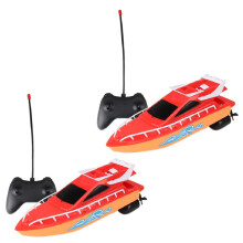 2X Speed RC Boat Ship RC Boat Remote Control Boats Electric Waterproof Model Ship Sailing Toys for Children Toy Red