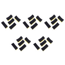 25X Professional Automotive Car Wheel Washer Tyre Tire Dressing Applicator Curved Foam Sponge Pad Black+Yellow