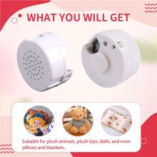 2 Pcs Sound Recorder Voice Recorder Music for Stuffed Animal Toy Recording Device Recordable Sound Module 30 Second