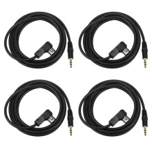 4X Car 3.5mm Stereo Jack for / Ai-NET 4FT 100cm Aux Car Audio Cable Fit for Adapter for Phone