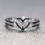 (10,10)Rings Flower Pattern Heartshaped Ring 8