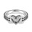 (10,10)Rings Flower Pattern Heartshaped Ring 5