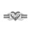 (10,10)Rings Flower Pattern Heartshaped Ring 6
