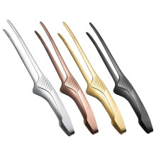 Pinzas para Asar A la Parrilla,Ensalada, Pastel, Postre, Pinzas para Servir Comida,Pinzas para Barbacoa Acero Inoxidable, Abrazadera para Hornear