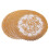 6 Exquisite Gold-tone Flower Dinning Table COASTERS SET 1