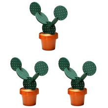 Cactus Coasters Set for Drinks of 18 Pieces,Funny Coasters Cactus Gift with Flowerpot Holder for Home Office Bar Decor