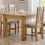 Astoria Waxed Oak Extending Dining Table 180 cm 1